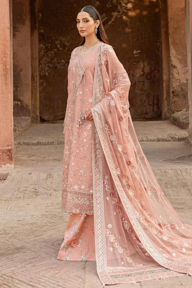 Picture of Farasha - Ritzier Luxury Chiffon Collection - 06-PEACH BELL - Unstitched - Available at Raja Sahib