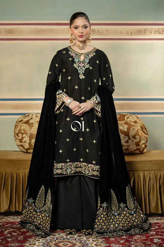 Picture of Maria B - M Basics Festive Collection - Design 01 - Unstitched - Available at Raja Sahib