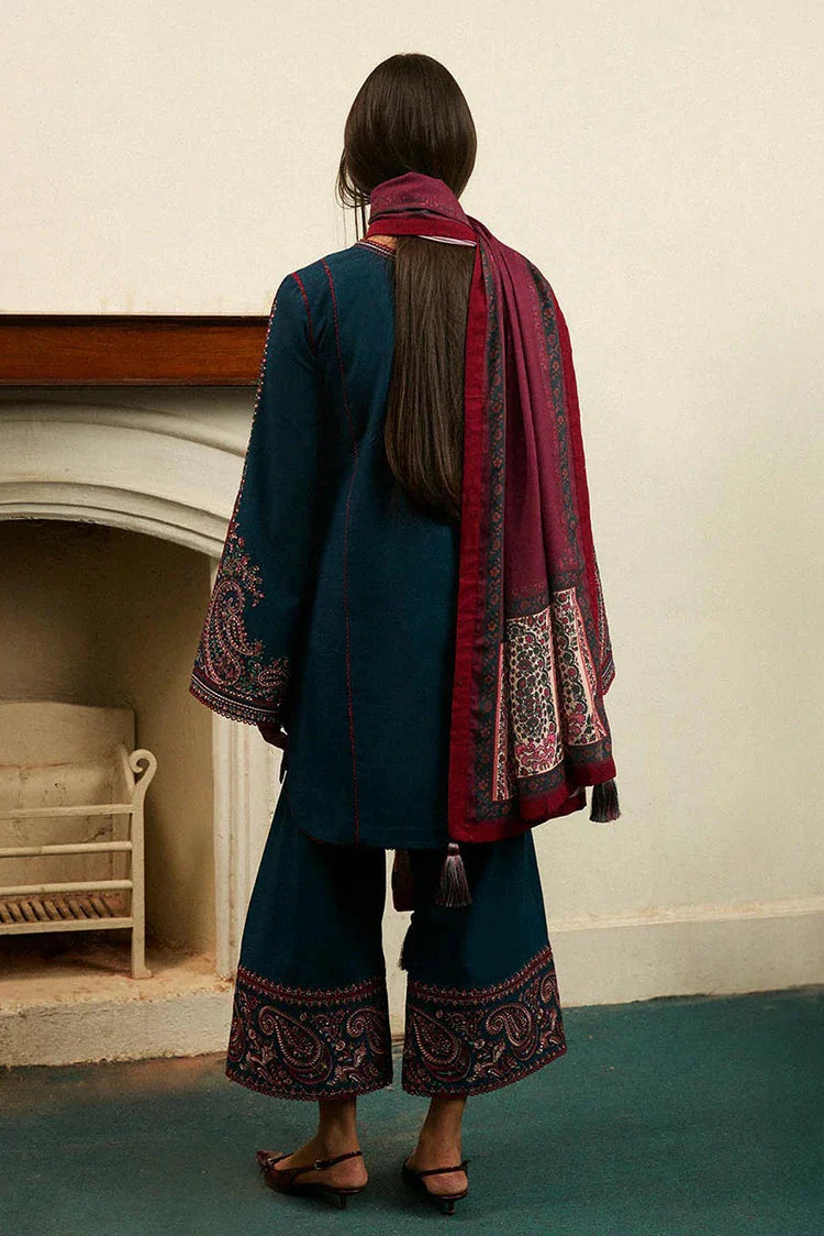 Picture of Hussain Rehar - Jugnu Autumn Winter Edit 2 - 01 ASHEN - Unstitched - Available at Raja Sahib