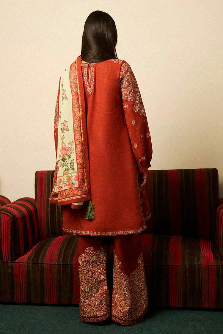 Picture of Hussain Rehar - Jugnu Autumn Winter Edit 2 - 02 AURELIA - Unstitched - Available at Raja Sahib