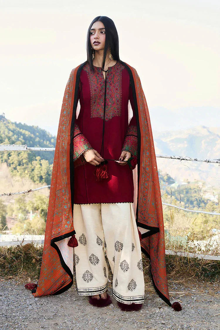 Picture of Hussain Rehar - Jugnu Autumn Winter Edit 2 - 03 EMBER - Unstitched - Available at Raja Sahib