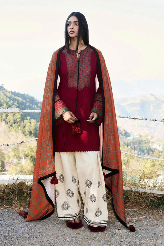 Picture of Hussain Rehar - Jugnu Autumn Winter Edit 2 - 03 EMBER - Unstitched - Available at Raja Sahib