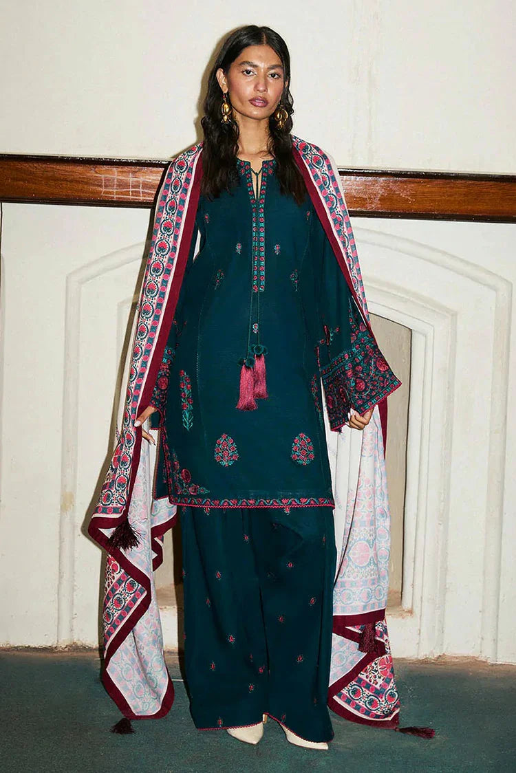 Picture of Hussain Rehar - Jugnu Autumn Winter Edit 2 - 06 MARINA - Unstitched - Available at Raja Sahib