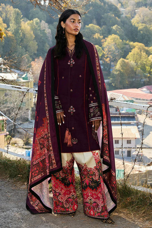 Picture of Hussain Rehar - Jugnu Autumn Winter Edit 2 - 07 AMETHYST - Unstitched - Available at Raja Sahib