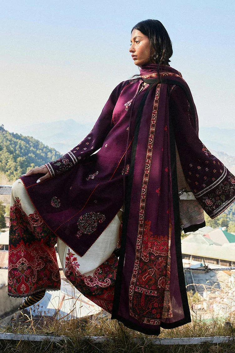 Picture of Hussain Rehar - Jugnu Autumn Winter Edit 2 - 07 AMETHYST - Unstitched - Available at Raja Sahib