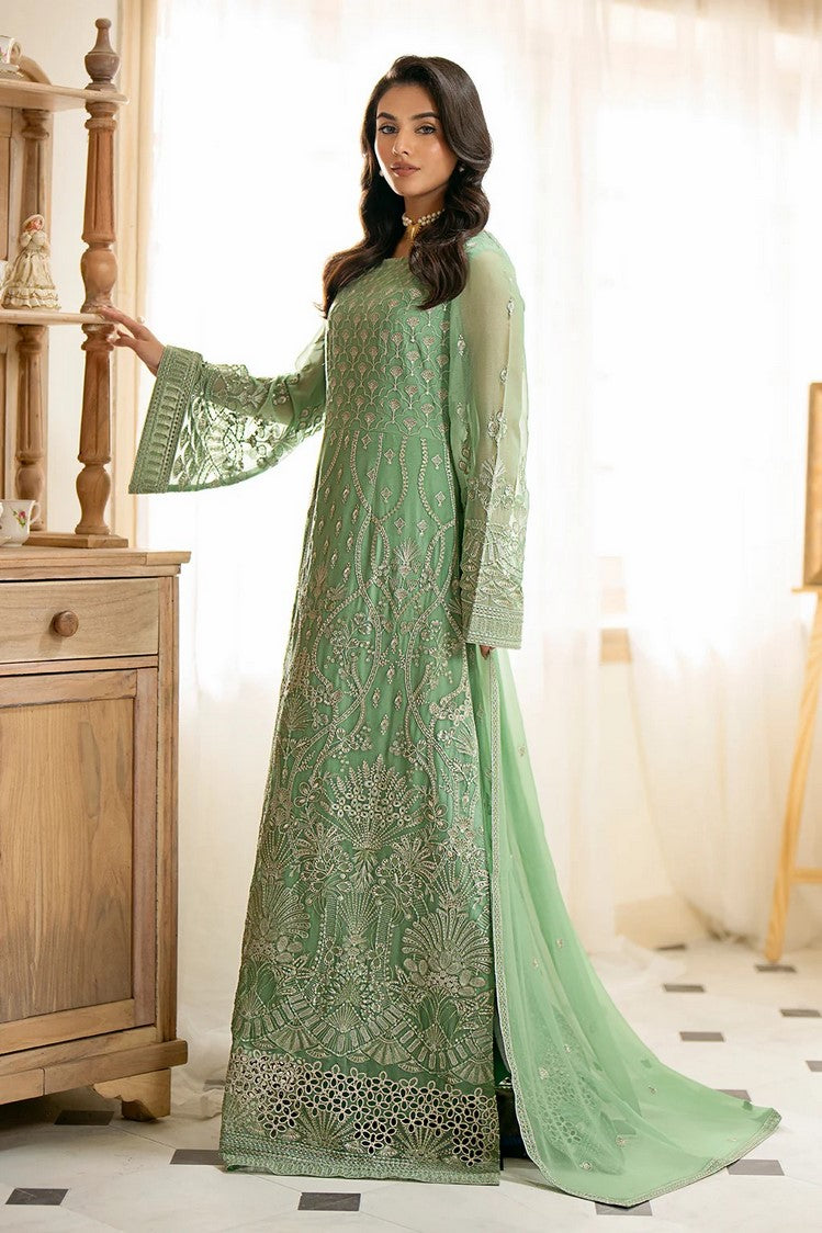 Picture of Flossie - Meharbano Luxury Chiffon Collection - K-1603 LUCIA - Unstitched - Available at Raja Sahib