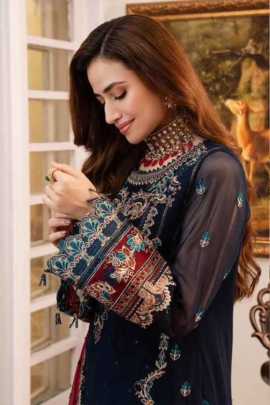 Picture of Imrozia - Noor Jahan Luxury Chiffon Formals - I-201 Husn - Unstitched - Available at Raja Sahib