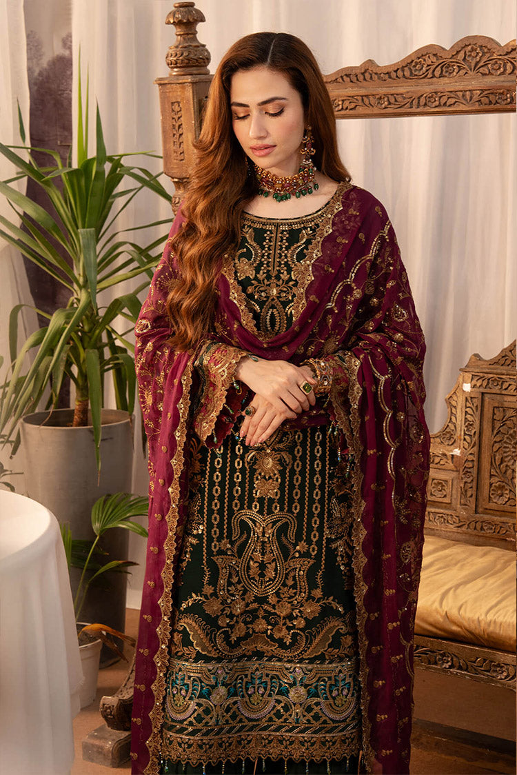 Picture of Imrozia - Noor Jahan Luxury Chiffon Formals - I-204 Mehak - Unstitched - Available at Raja Sahib