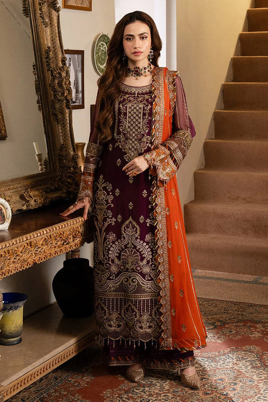 Picture of Imrozia - Noor Jahan Luxury Chiffon Formals - I-206 Chandni - Unstitched - Available at Raja Sahib