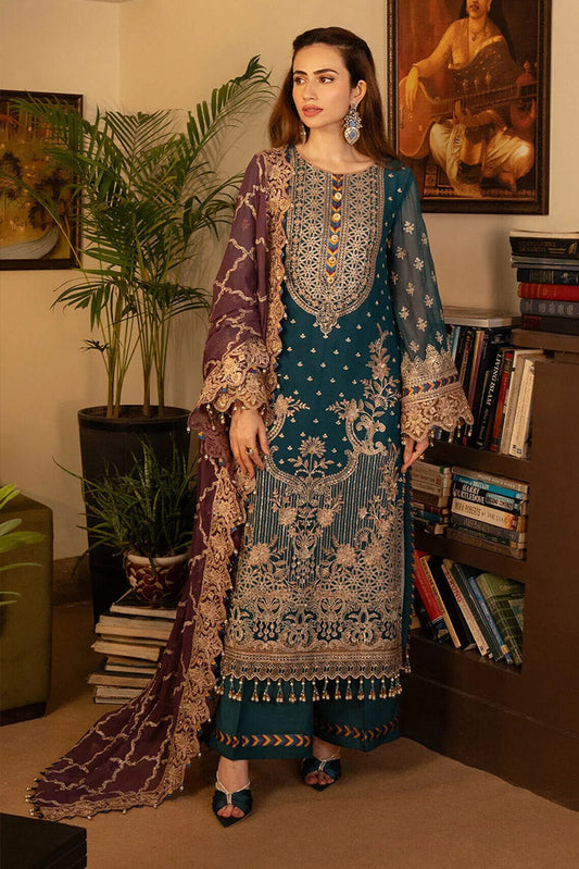 Picture of Imrozia - Noor Jahan Luxury Chiffon Formals - I-208 Aaina - Unstitched - Available at Raja Sahib