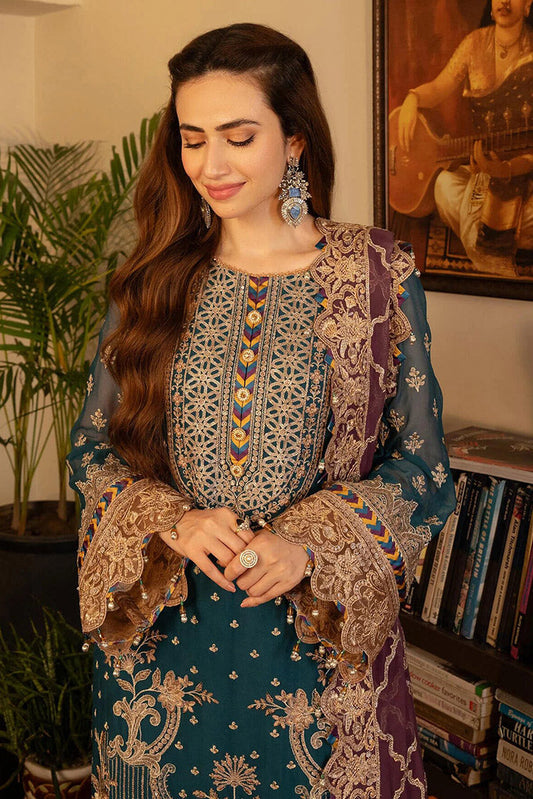 Picture of Imrozia - Noor Jahan Luxury Chiffon Formals - I-208 Aaina - Unstitched - Available at Raja Sahib