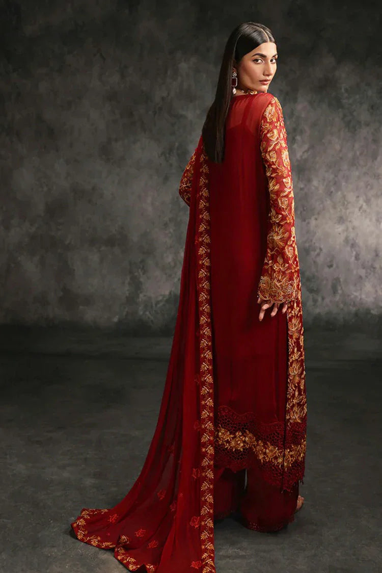 Picture of Rajbari - Sage Formal Edit - 07 Rouge - Unstitched - Available at Raja Sahib