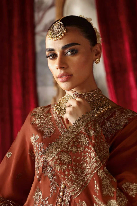 Picture of Ramsha - Shagna Premium Raw Silk Wedding Formals - Zarish S-02 - Unstitched - Available at Raja Sahib