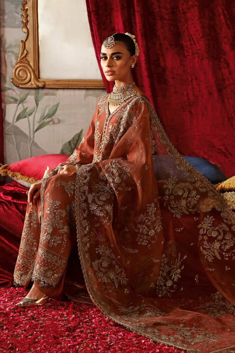 Picture of Ramsha - Shagna Premium Raw Silk Wedding Formals - Zarish S-02 - Unstitched - Available at Raja Sahib