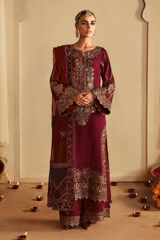 Picture of Ramsha - Shagna Premium Raw Silk Wedding Formals - Roshan S-04 - Unstitched - Available at Raja Sahib