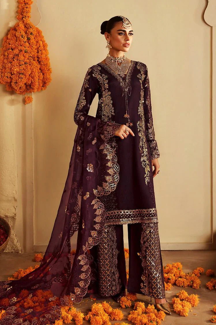 Picture of Ramsha - Shagna Premium Raw Silk Wedding Formals - Khusbhu S-06 - Unstitched - Available at Raja Sahib