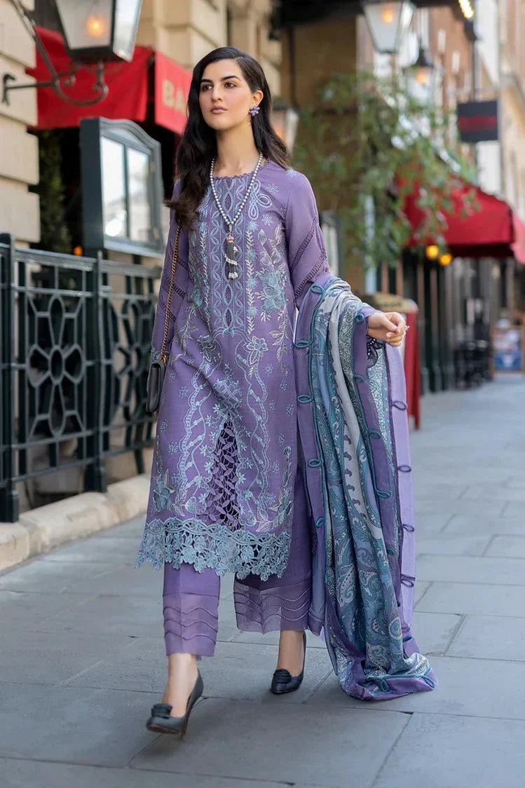 Picture of Rang Rasiya - Carnation Winter Shawl Collection - 14 Lavender - Unstitched - Available at Raja Sahib