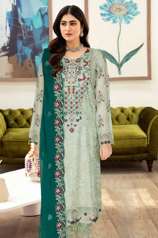 Picture of Ramsha - Sangeet Embroidered Chiffon Collection Vol 1 - B-102 - Unstitched - Available at Raja Sahib