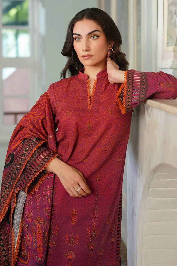 Picture of Sahar - Digital Print Khaddar Collection Vol 2 - 05 Magenta Euphoria - Unstitched - Available at Raja Sahib