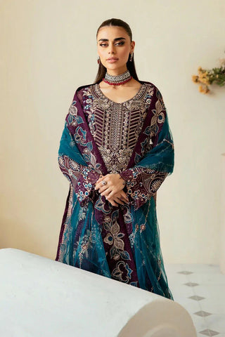 Picture of Ramsha - Dastoor Chiffon Collection Vol 1 - P-102 - Unstitched - Available at Raja Sahib