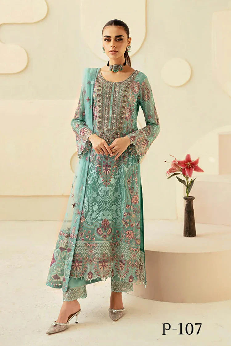 Picture of Ramsha - Dastoor Chiffon Collection Vol 1 - P-107 - Unstitched - Available at Raja Sahib