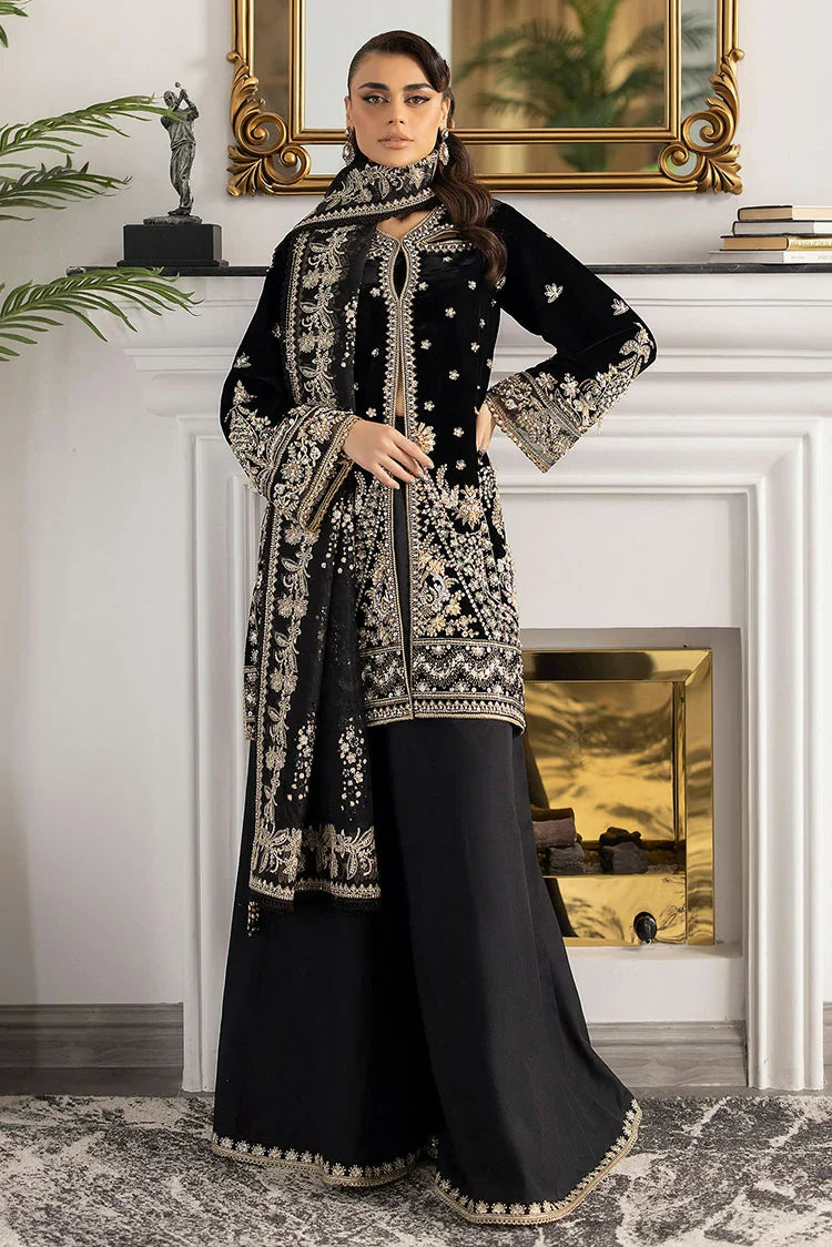 Picture of Sardinia - La More Wedding Formals - 704 Midnight Lush - Unstitched - Available at Raja Sahib