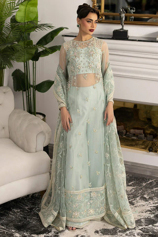 Picture of Sardinia - La More Wedding Formals - 707 Ocean Mist - Unstitched - Available at Raja Sahib