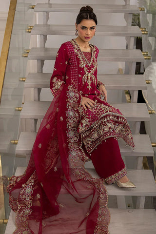 Picture of Sardinia - La More Wedding Formals - 708 Scarlet dream - Unstitched - Available at Raja Sahib