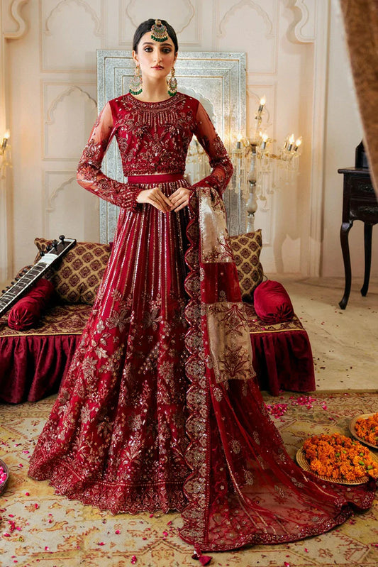 Picture of Zebtan - Zircon Luxury Wedding Collection Vol 10 - ANARKALI ZQ-09 - Unstitched - Available at Raja Sahib