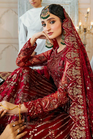 Picture of Zebtan - Zircon Luxury Wedding Collection Vol 10 - ANARKALI ZQ-09 - Unstitched - Available at Raja Sahib