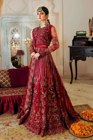 Picture of Zebtan - Zircon Luxury Wedding Collection Vol 10 - ANARKALI ZQ-09 - Unstitched - Available at Raja Sahib