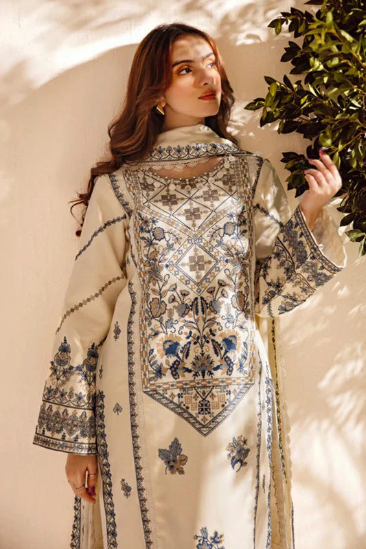 Picture of Florent - Shades of Winter Embroidered Shawl Series - FSW-2B - Unstitched - Available at Raja Sahib