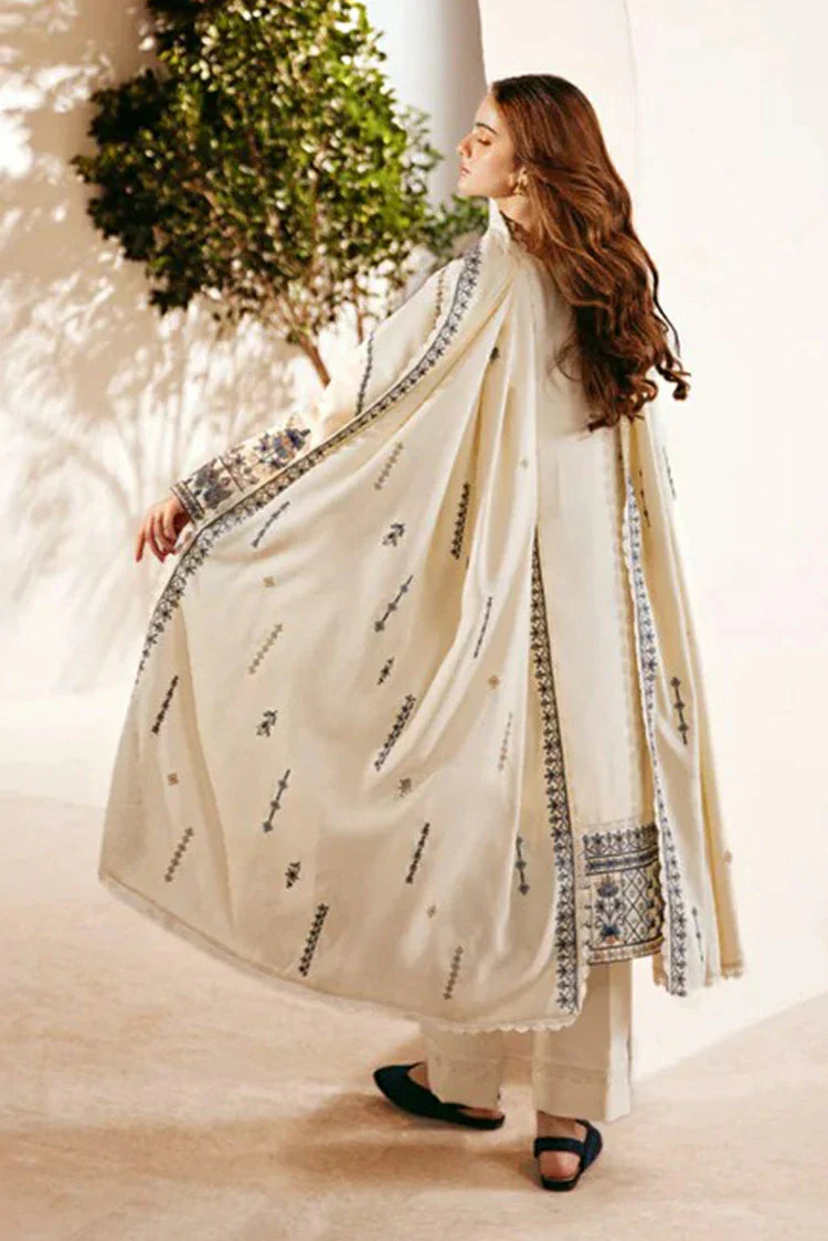 Picture of Florent - Shades of Winter Embroidered Shawl Series - FSW-2B - Unstitched - Available at Raja Sahib