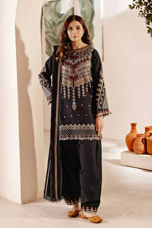 Picture of Florent - Shades of Winter Embroidered Shawl Series - FSW-3B - Unstitched - Available at Raja Sahib