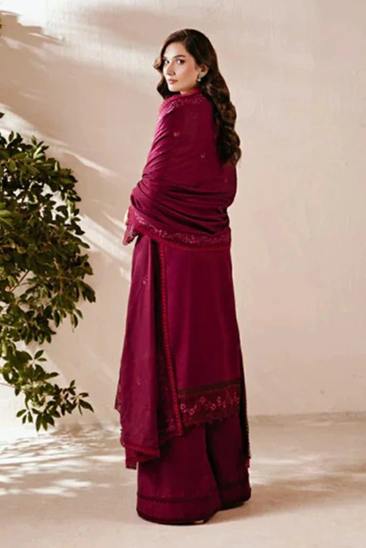 Picture of Florent - Shades of Winter Embroidered Shawl Series - FSW-6B - Unstitched - Available at Raja Sahib