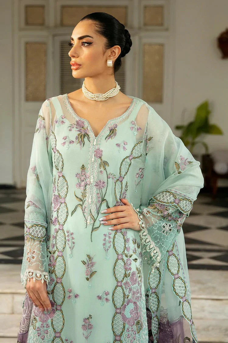 Picture of Ramsha - Dastak Luxury Chiffon Collection Vol 1 - Q-102 - Unstitched - Available at Raja Sahib