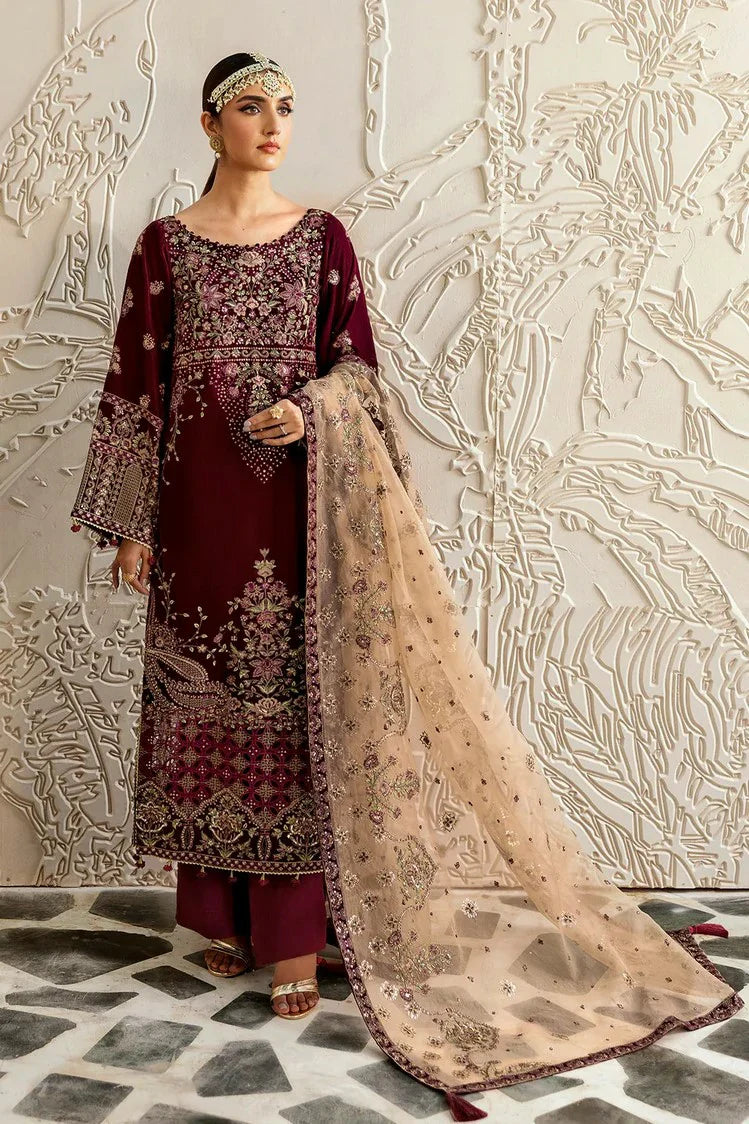 Picture of Ramsha - Premium Embroidered Velvet Collection Vol 6 - V-601 - Unstitched - Available at Raja Sahib