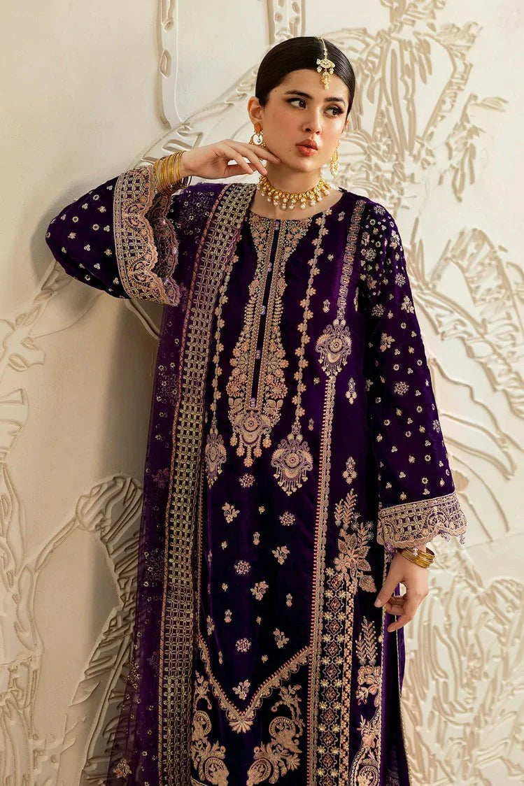 Picture of Ramsha - Premium Embroidered Velvet Collection Vol 6 - V-602 - Unstitched - Available at Raja Sahib