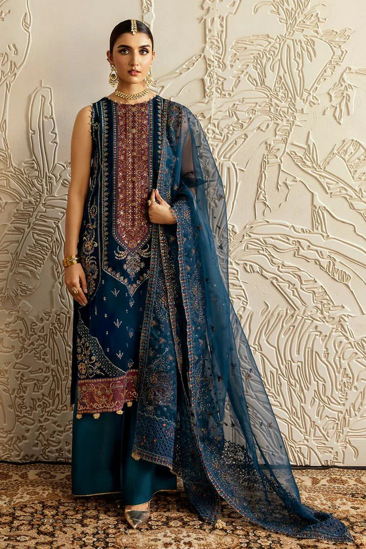 Picture of Ramsha - Premium Embroidered Velvet Collection Vol 6 - V-604 - Unstitched - Available at Raja Sahib