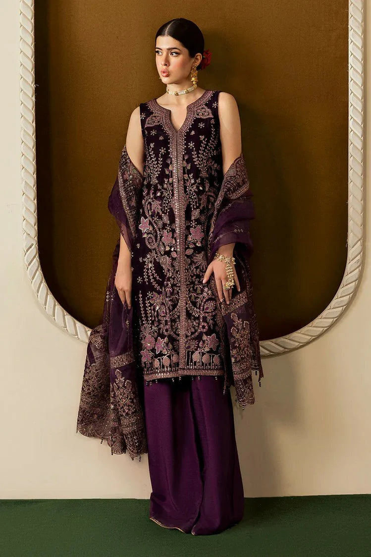 Picture of Ramsha - Premium Embroidered Velvet Collection Vol 6 - V-605 - Unstitched - Available at Raja Sahib