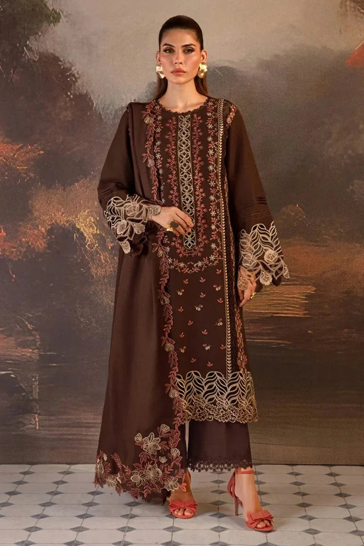 Picture of Rang Rasiya - Premium Winter Edit - 07 Hot Choclate - Unstitched - Available at Raja Sahib