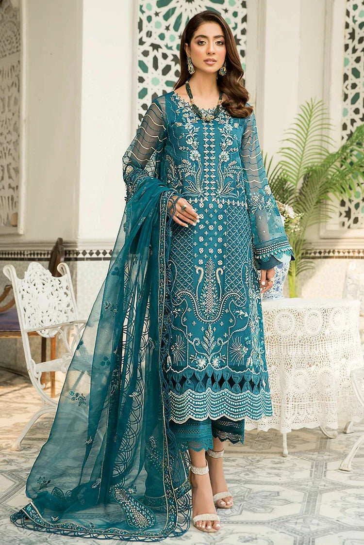 Picture of Suveez - Qalb Luxury Collection Vol 6 - 04 RUYA - Unstitched - Available at Raja Sahib