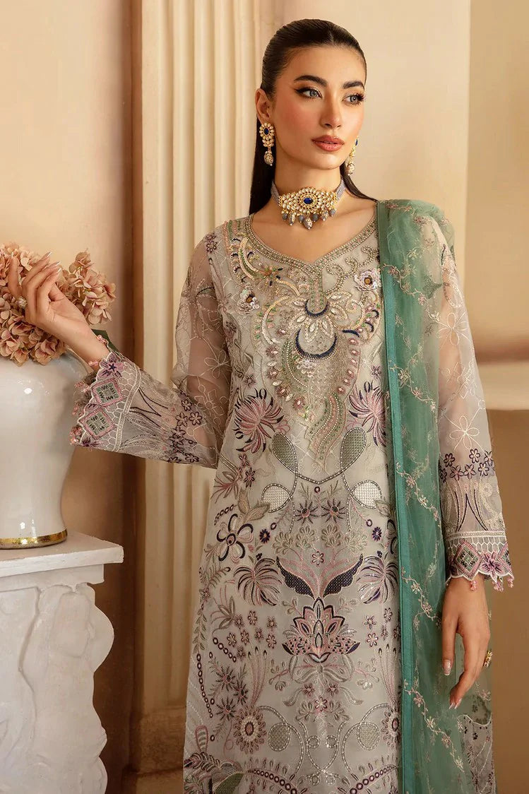 Picture of Ramsha - Minhal Embroidered Organza Collection Vol 12 - M-1202 - Unstitched - Available at Raja Sahib