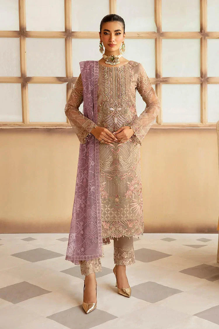 Picture of Ramsha - Minhal Embroidered Organza Collection Vol 12 - M-1206 - Unstitched - Available at Raja Sahib