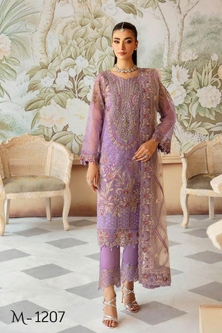 Picture of Ramsha - Minhal Embroidered Organza Collection Vol 12 - M-1207 - Unstitched - Available at Raja Sahib