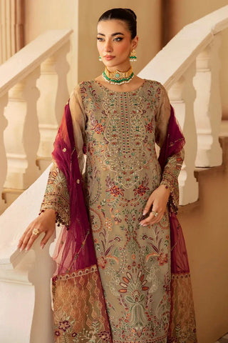 Picture of Ramsha - Minhal Embroidered Organza Collection Vol 12 - M-1208 - Unstitched - Available at Raja Sahib