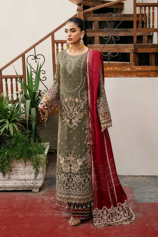 Picture of Serene - Sitarah Luxury Chiffon Collection - I-214 Chaandni - Unstitched - Available at Raja Sahib