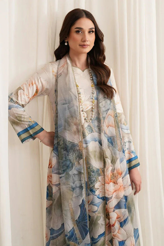 Zarif - Printed Georgette Silk Collection - ZGS-03 Aslaan - Unstitched