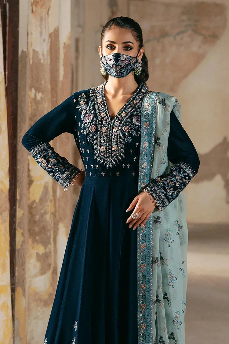 Picture of Flossie - Siara Velvet Formals - V-101 - Unstitched - Available at Raja Sahib