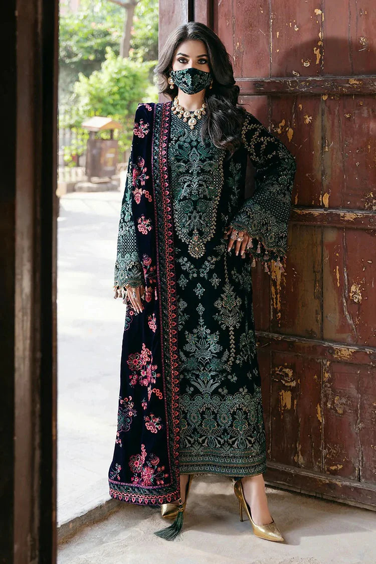 Picture of Flossie - Siara Velvet Formals - V-102 - Unstitched - Available at Raja Sahib